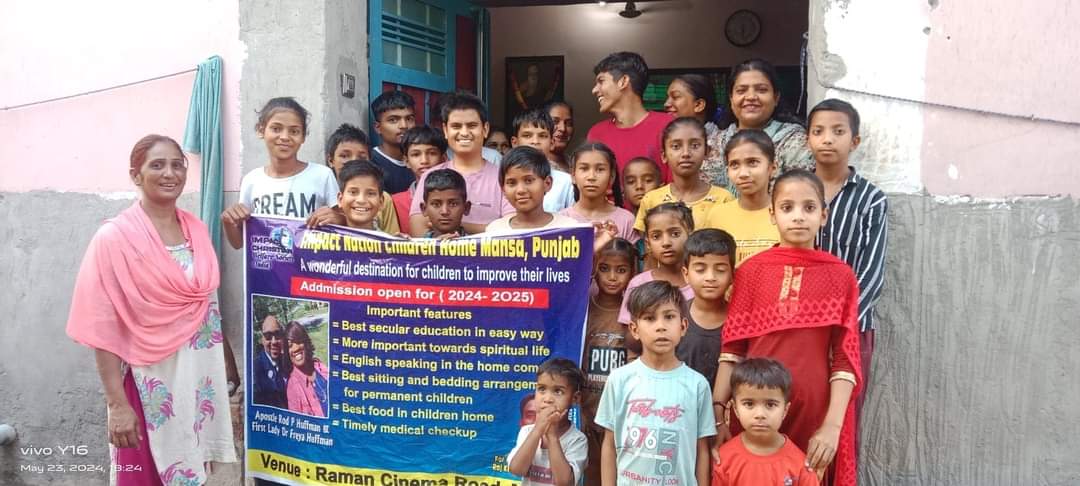 A school visit in India.